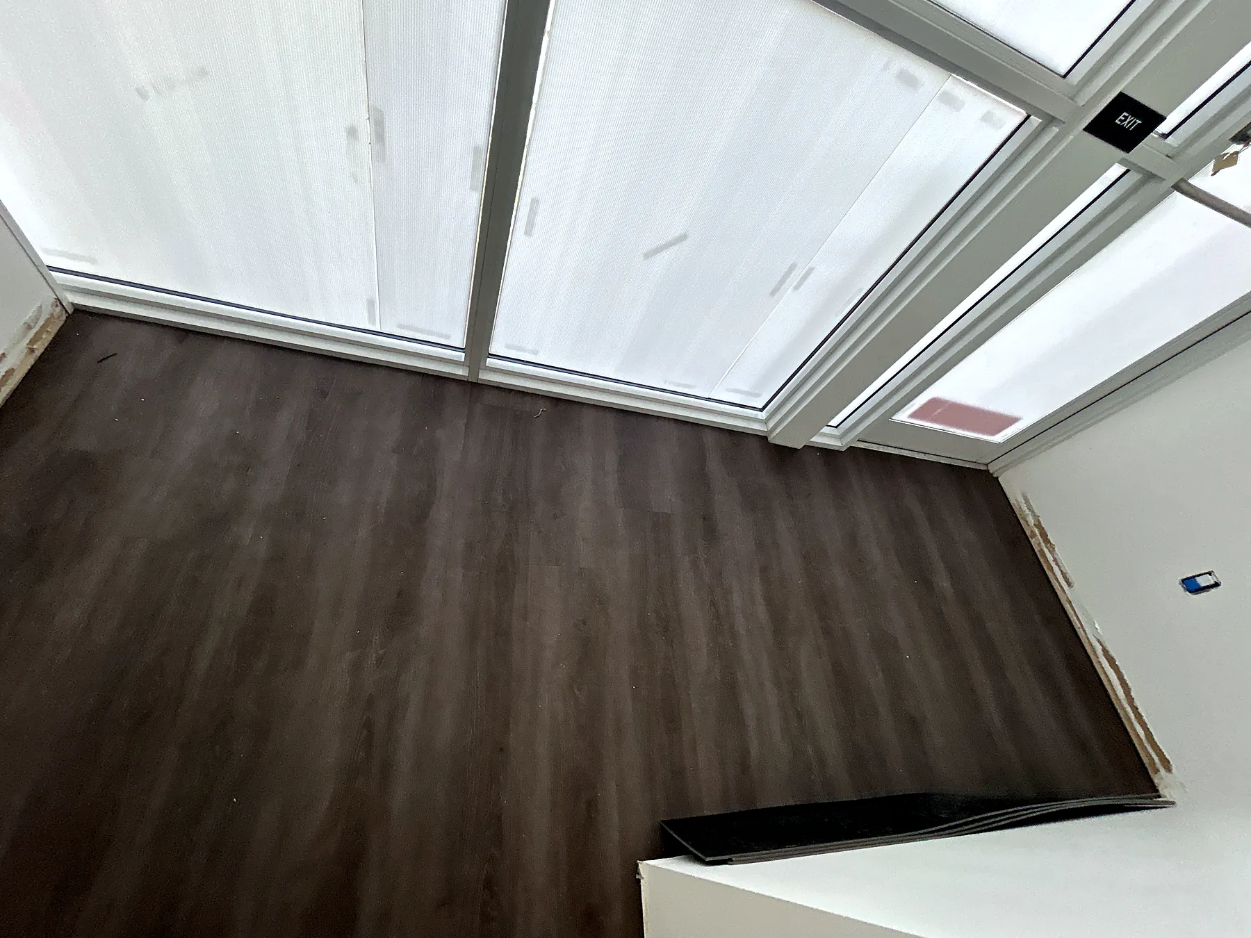 Wood-look LVT in a Flagler branch office