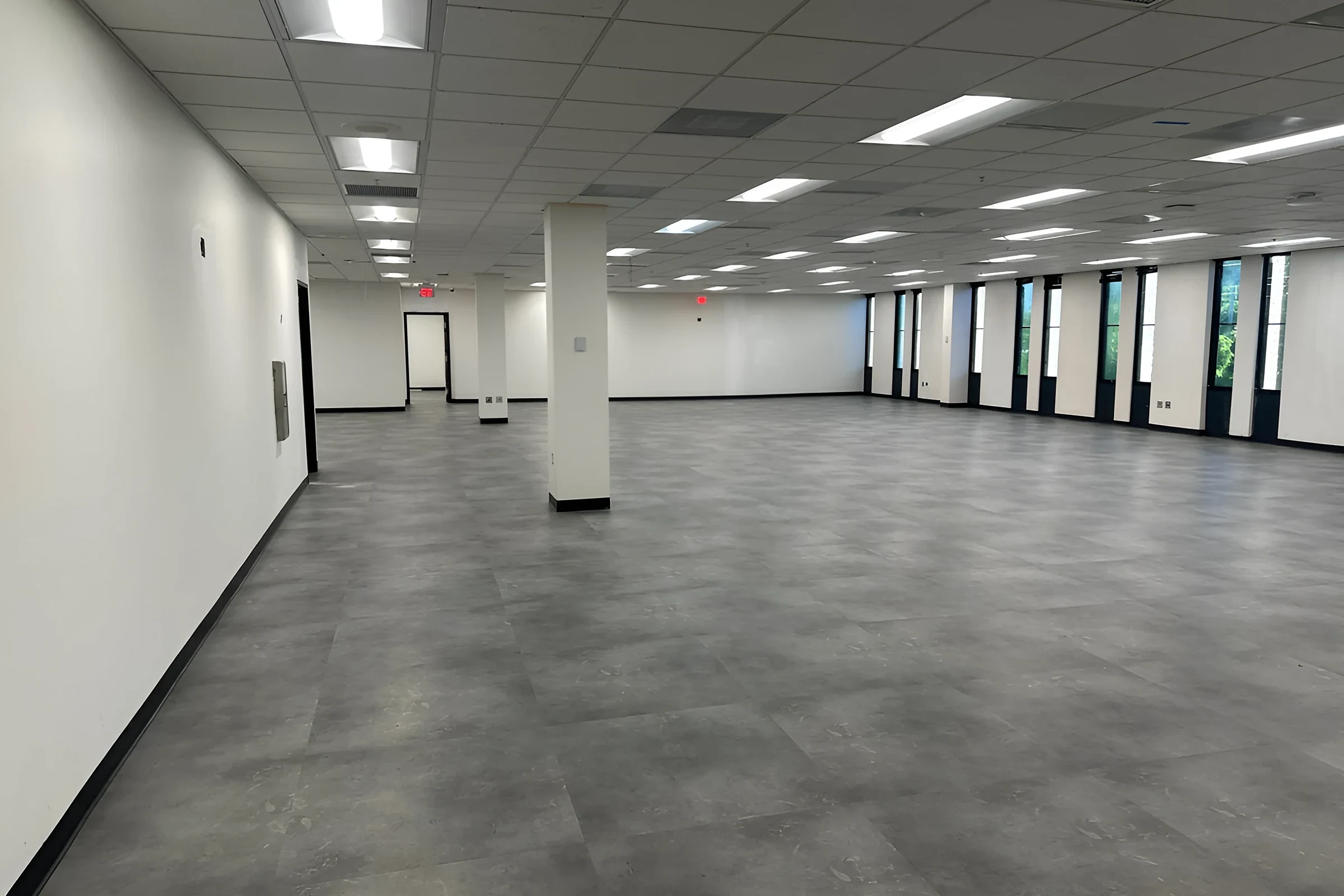 Second floor of MDFR headquarters with new flooring