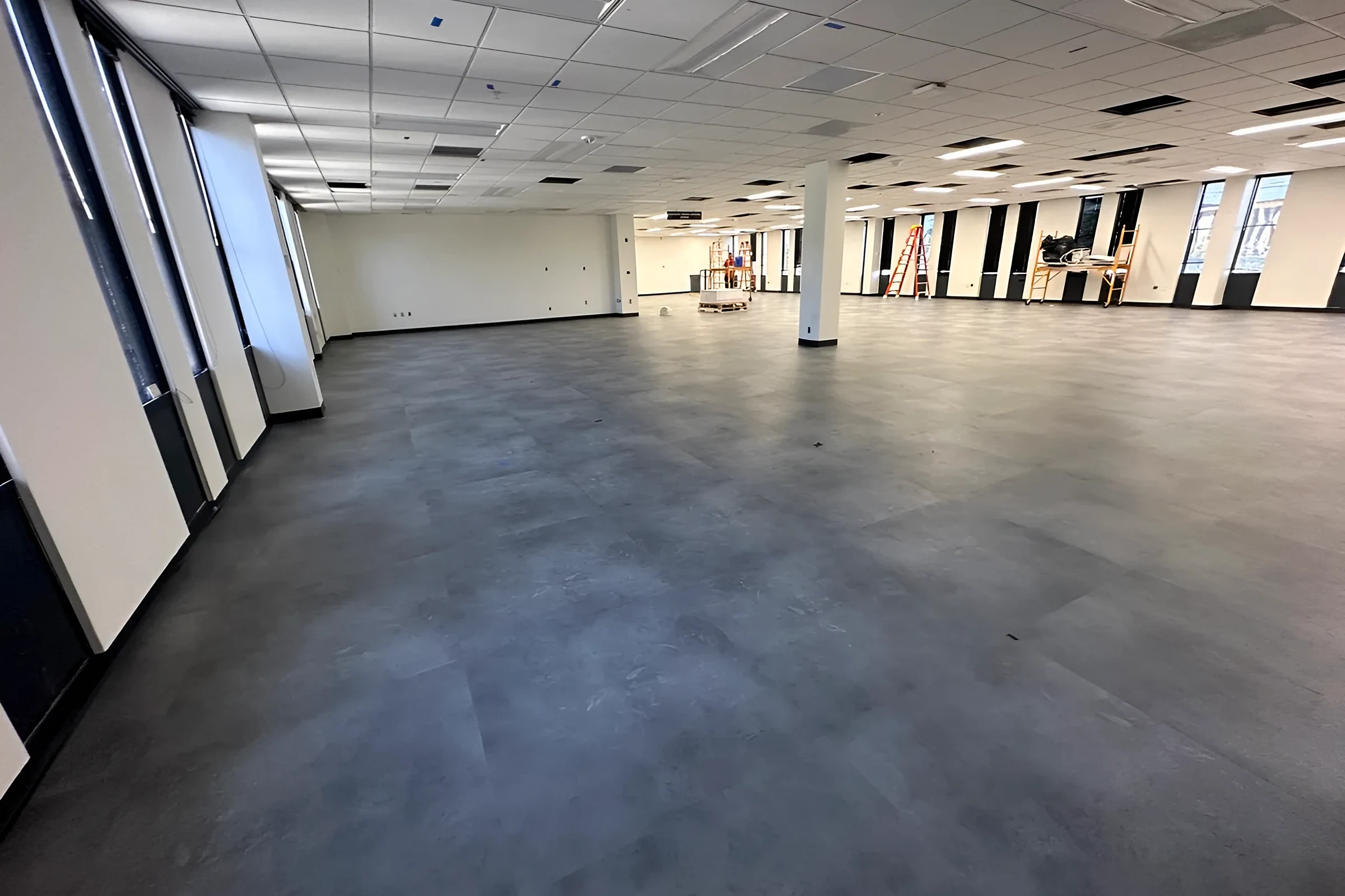 Finished second-floor space